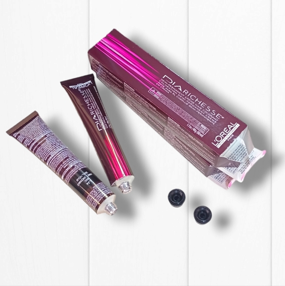 L'Oreal Professionnel DIARichesse 2 Tubes Ammonia-Free 6.34/6GC Honey Chestnut - Picture 11 of 16